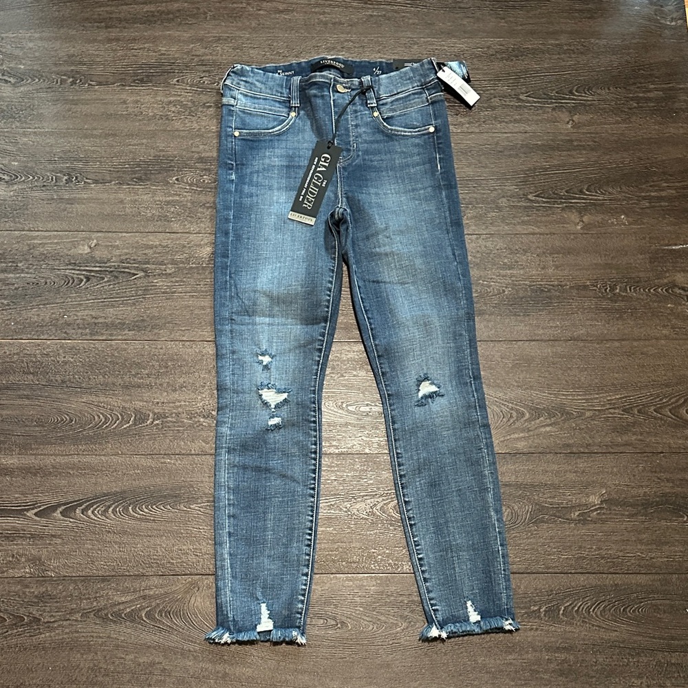 Liverpool Women's Distressed Blue Skinny Jeans